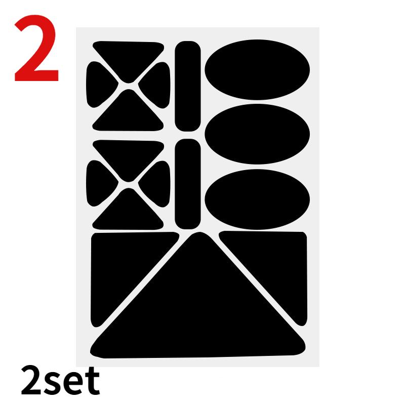 2 Set selbstklebende schwarze Flicken für Daunenjacken, Hosen, T-Shirts, Kleidung, Reparatur, waschbare Flicken, Regenmantel, Regenschirm, Stoff, Zeltaufkleber 2 schwarz von Joom DACH
