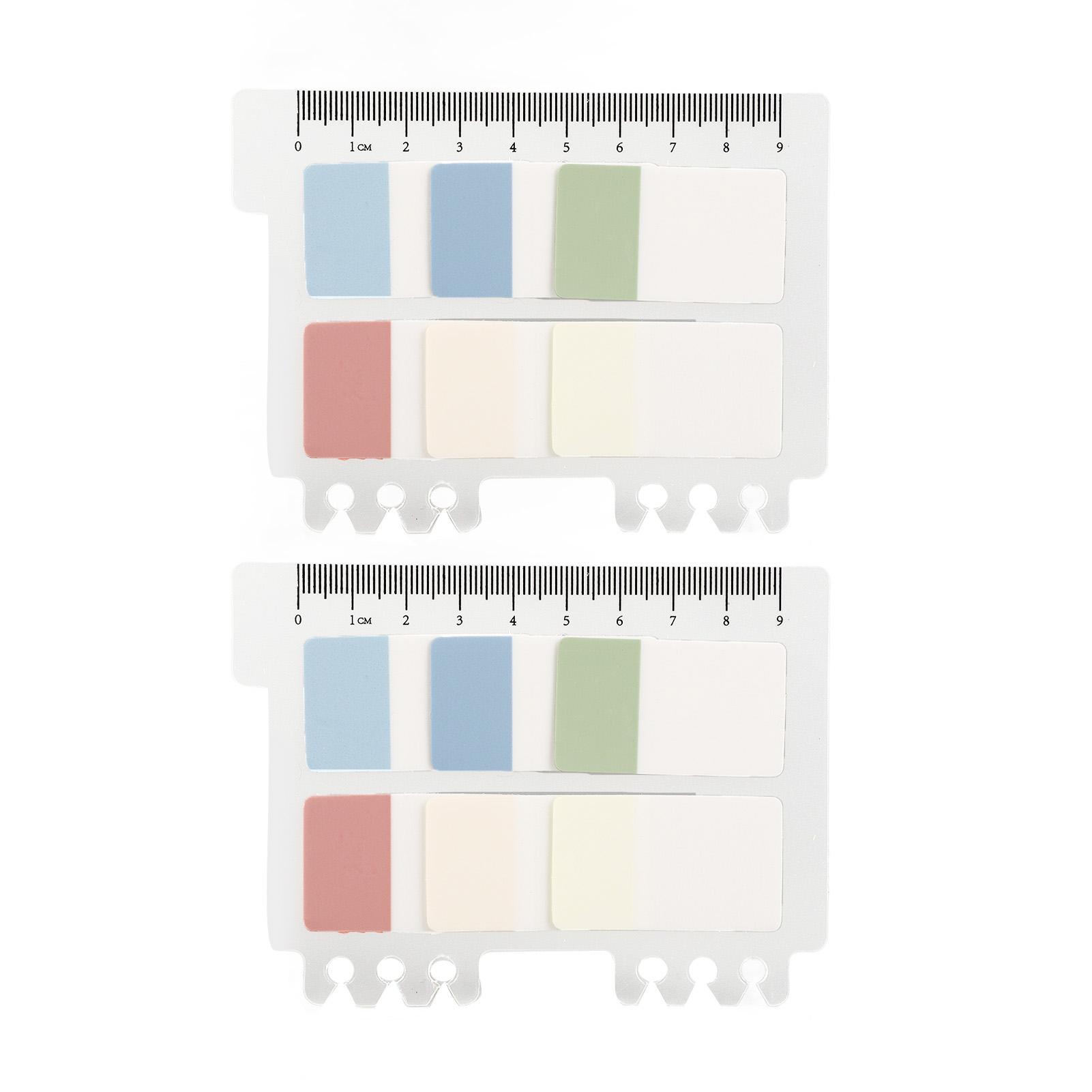 2 Sets Transparente Haftnotizen 6 Farben Morandi Wasserdichte Durchscheinende PET Haftnotizen für Akten von Joom DACH