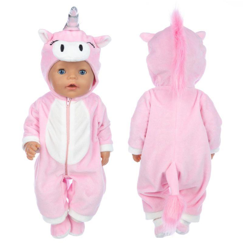 2 Stück/Set Anzug+Schuhe Puppen Outfit Für 43cm Babypuppe Niedliche Strampler 17 Zoll Puppenkleidung Puppenzubehör. von Joom DACH