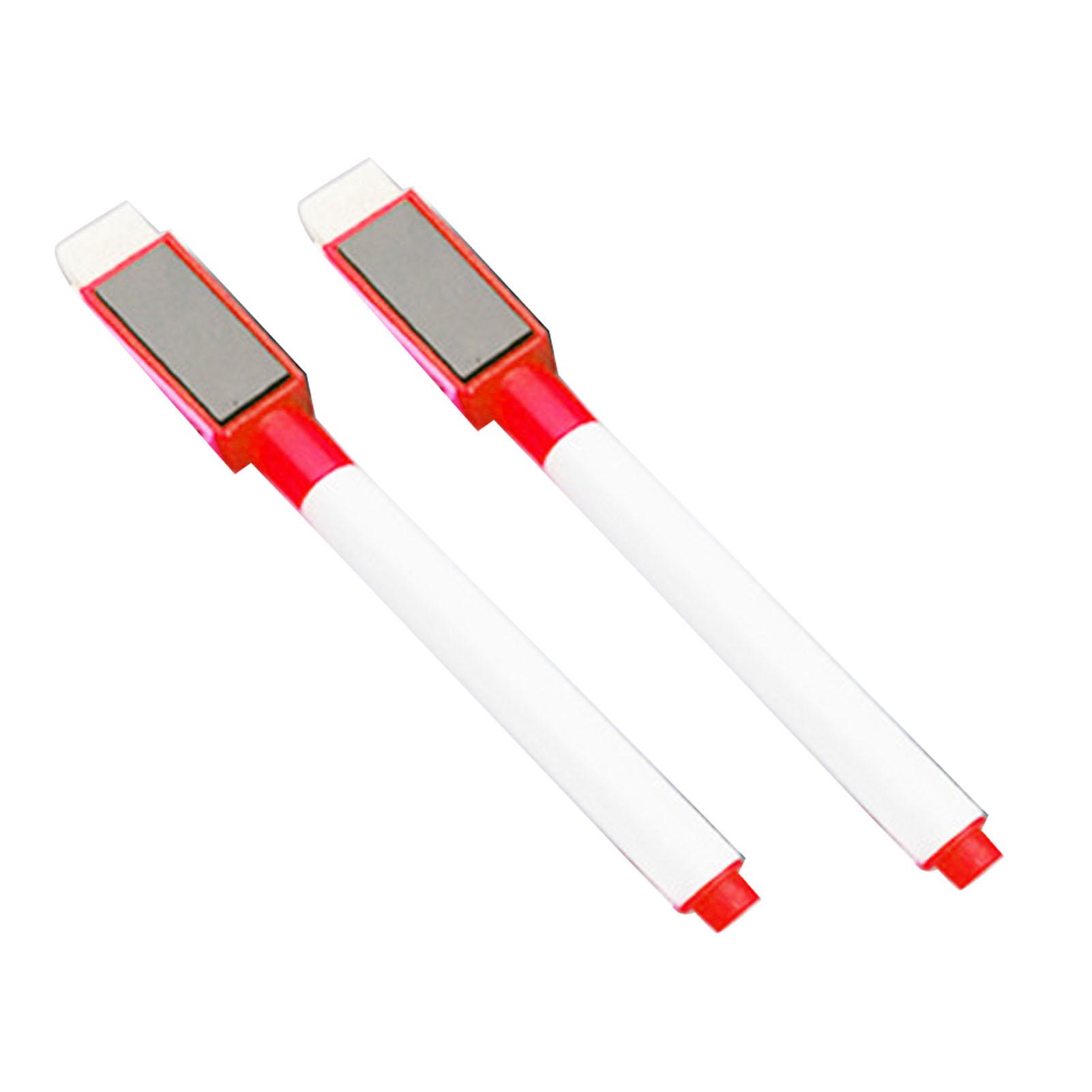 2 Stück Abwischbarer Marker Magnetisch Feine Spitze Geruchsarm Whiteboard-Marker mit Radierern für Kinder Erwachsene rot 2 Stück Abwischbarer Marker Magnetisch Feine Spitze Geruchsarm Whiteboard-Marker mit Radierern für Kinder Erwachsene rot von Joom DACH