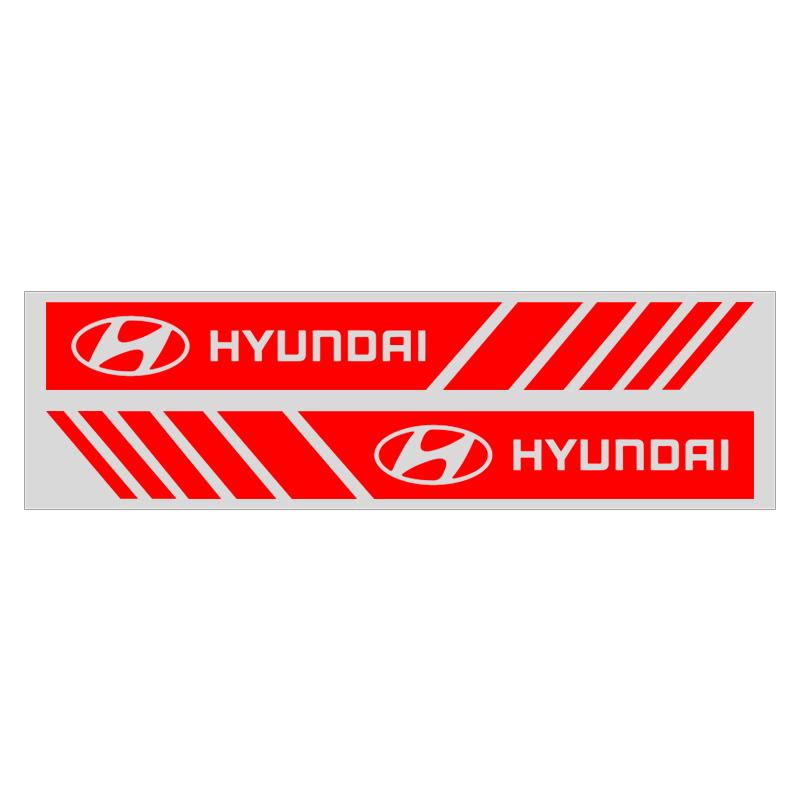 2 Stück Auto Streifen Aufkleber Rückspiegel Reflektierende Vinyl Aufkleber Dekoration Für Hyundai IX35 Bayon Kona I30 ElantraSolaris Palisade rot von Joom DACH