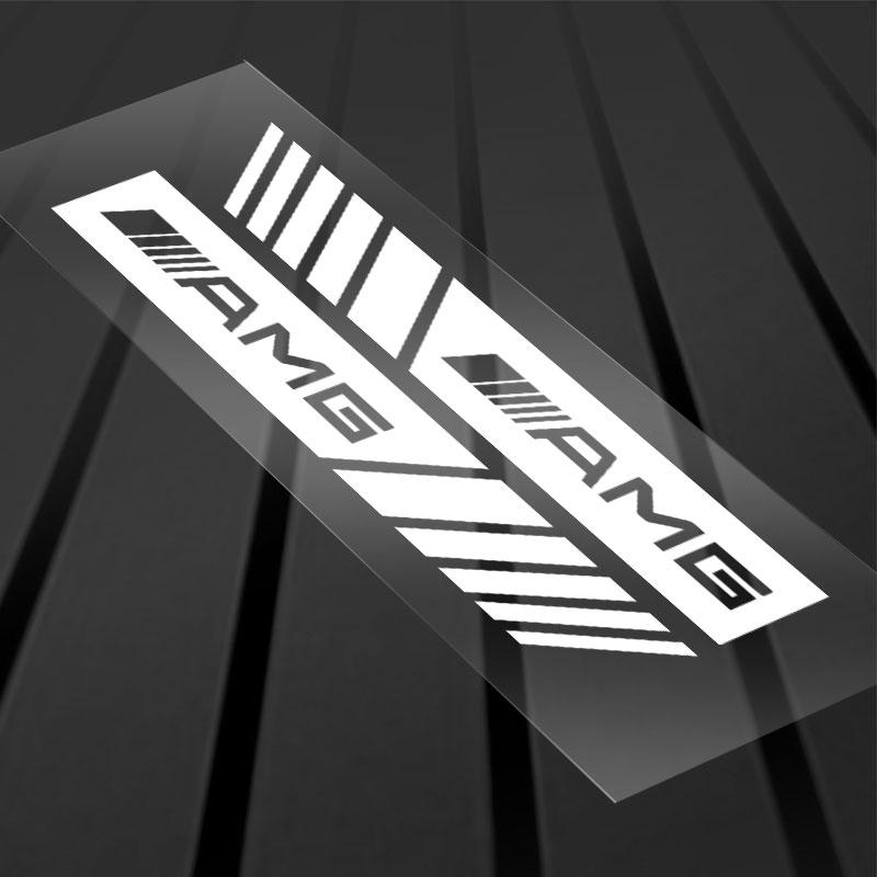 2 Stück Auto Streifen Aufkleber Rückspiegel Reflektierende Vinyl Aufkleber Dekoration Für Mercedes Benz AMG W204 W205 W212 W213 W222 x153 W176 W177 Schlüsselanhänger weiß von Joom DACH