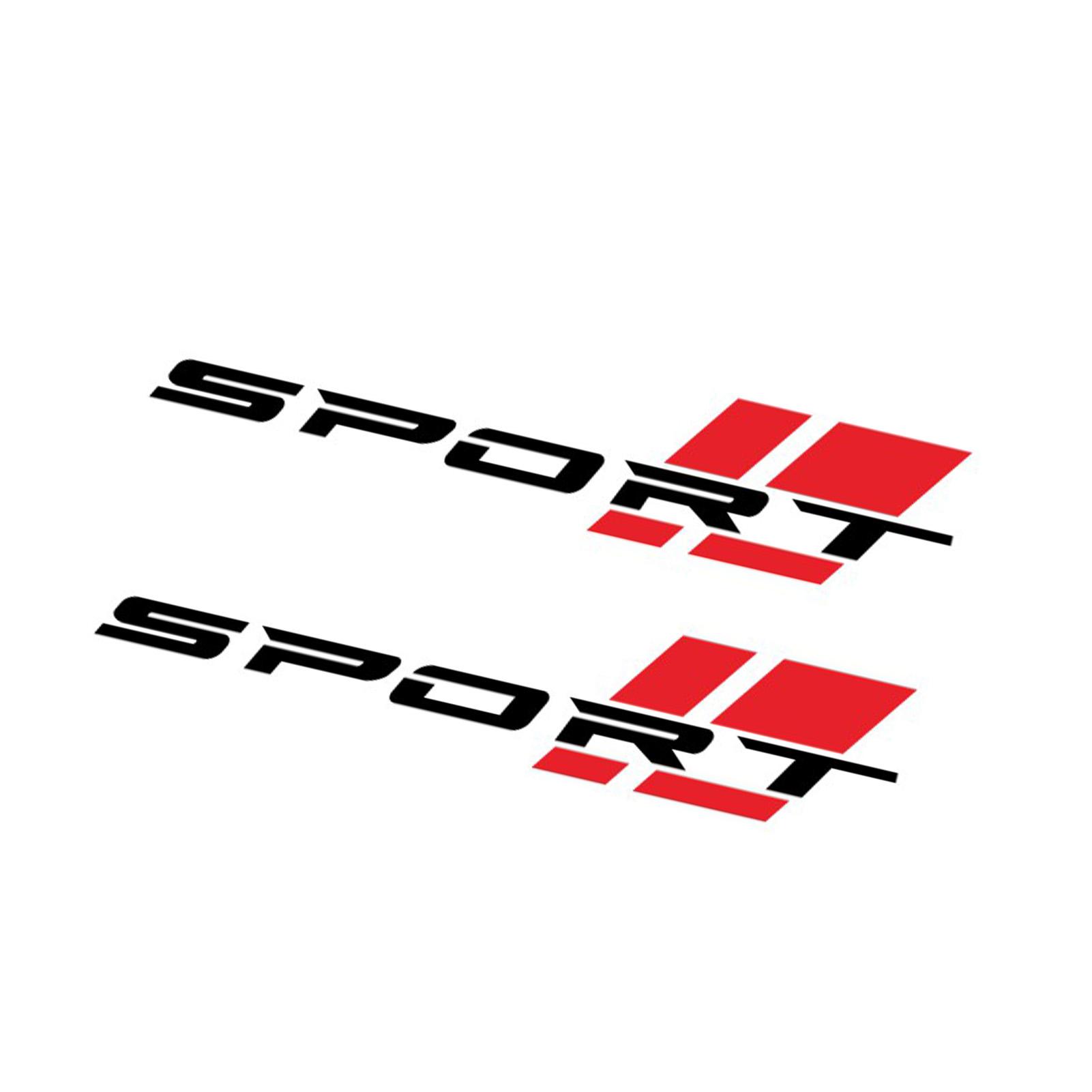 2 Stück Autoaufkleber Sportlicher Look Wasserdicht Selbstklebend Langlebig Auto Karosserie Türseite Aufkleber für Wohnmobil schwarz von Joom DACH