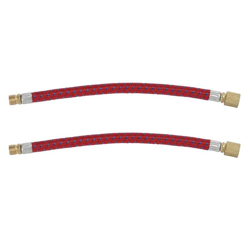 2 Stück Fahrradpumpe Verlängerungsschlauch Verlängerung 16,6cm6,5in Länge Nylon Kupfer Materialien Doppelventil von Joom DACH