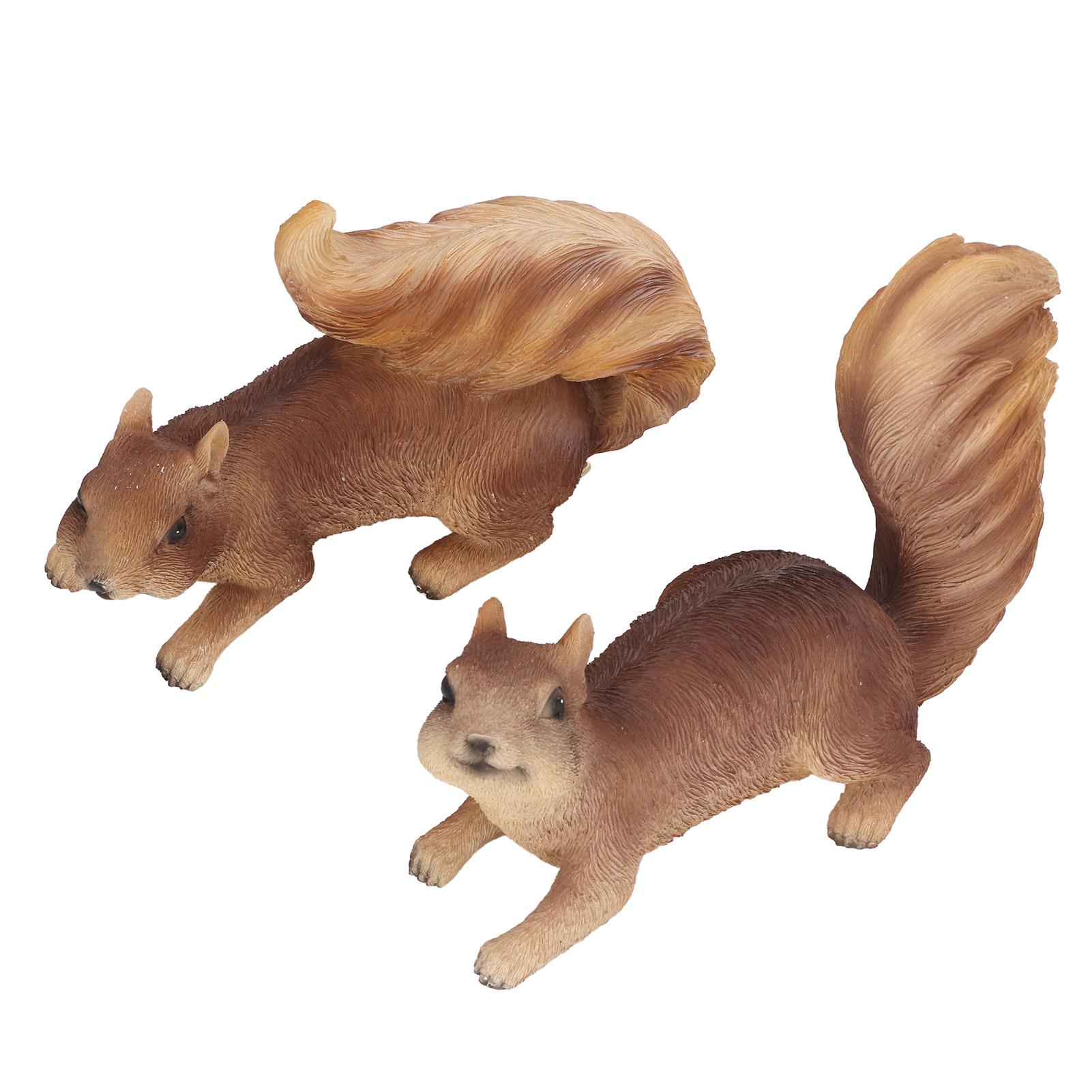 2 Stück Garten Tier Statue Harz Exquisite Simulierte Tierform Figuren für Außenterrasse von Joom DACH