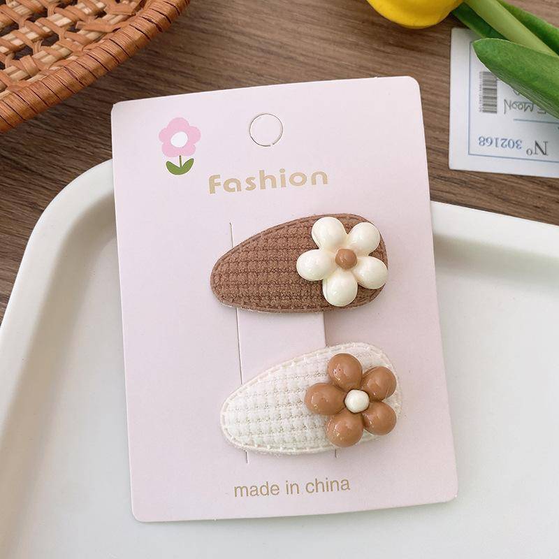 2 Stück Haarspangen für Babys und Mädchen, Kawaii-Bären-Stern-Haarspangen für Kinder, Baby-Haarspangen, Mini-weiche Winter-Accessoires für Kinder 4*2.2cm von Joom DACH