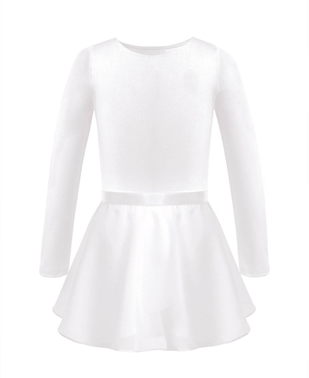 2 Stück Kinder Mädchen Ballett Tutu Kleid Ballerina Tanzkostüme Gymnastik Trikot mit gebundenem Rock Set 8-10 Years elfenbein von Joom DACH