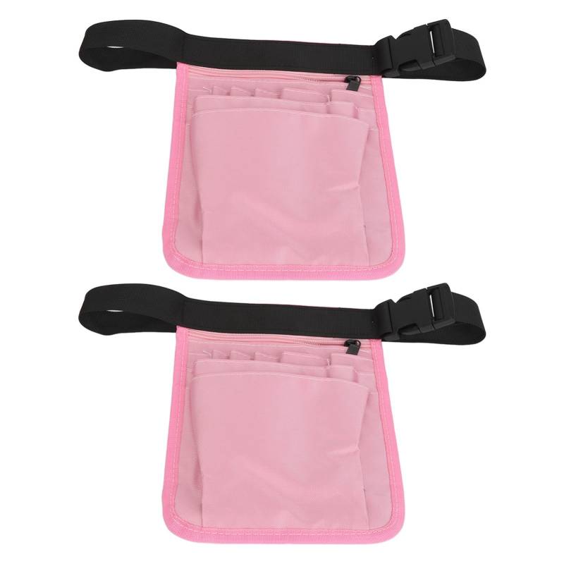 2 Stück Krankenschwester Utensilien Organizer Oxford Stoff Reißfest Wasserdicht Verstellbare Krankenschwester Gürteltasche rosa von Joom DACH