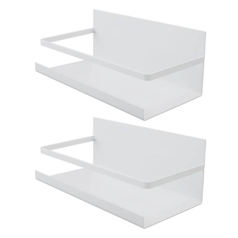 2 Stück Küchen Kühlschrank Magnetregal Eisen Platzsparend Mehrzweck Magnetischer Gewürzregal Organizer für weiß von Joom DACH