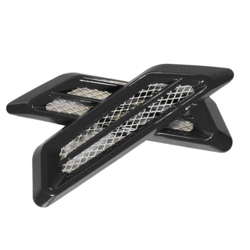 2 Stück Kunststoff Chrom Auto SUV Air Flow Fender Side Vent Dekor Aufkleber Zubehör von Joom DACH