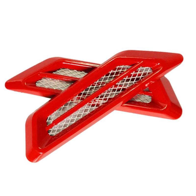 2 Stück Kunststoff Chrom Auto SUV Air Flow Fender Side Vent Dekor Aufkleber Zubehör von Joom DACH