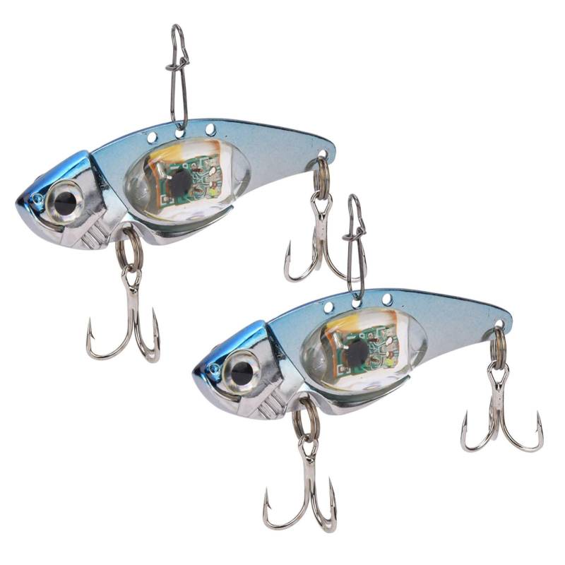 2 Stück LED-Unterwasser-Angelköder-Licht-Nachtlampe Attraktor-Köder-Fisch-Werkzeugzubehör von Joom DACH