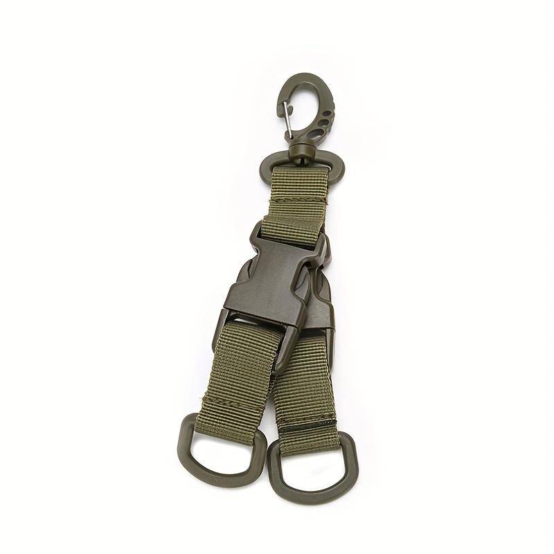 2 Stück Multifunktions-Taktik-360°-Drehschnalle, Outdoor-MOLLE-Gurtband-D-Ring, Schlüsselschnalle B von Joom DACH