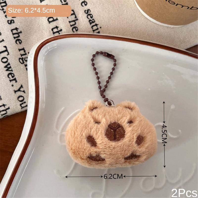 2 Stück Neue Niedliche Plüschpuppen Anhänger Mädchen Cartoon Puppen Anhänger Kette Kleine Meerschweinchen Brosche von Joom DACH