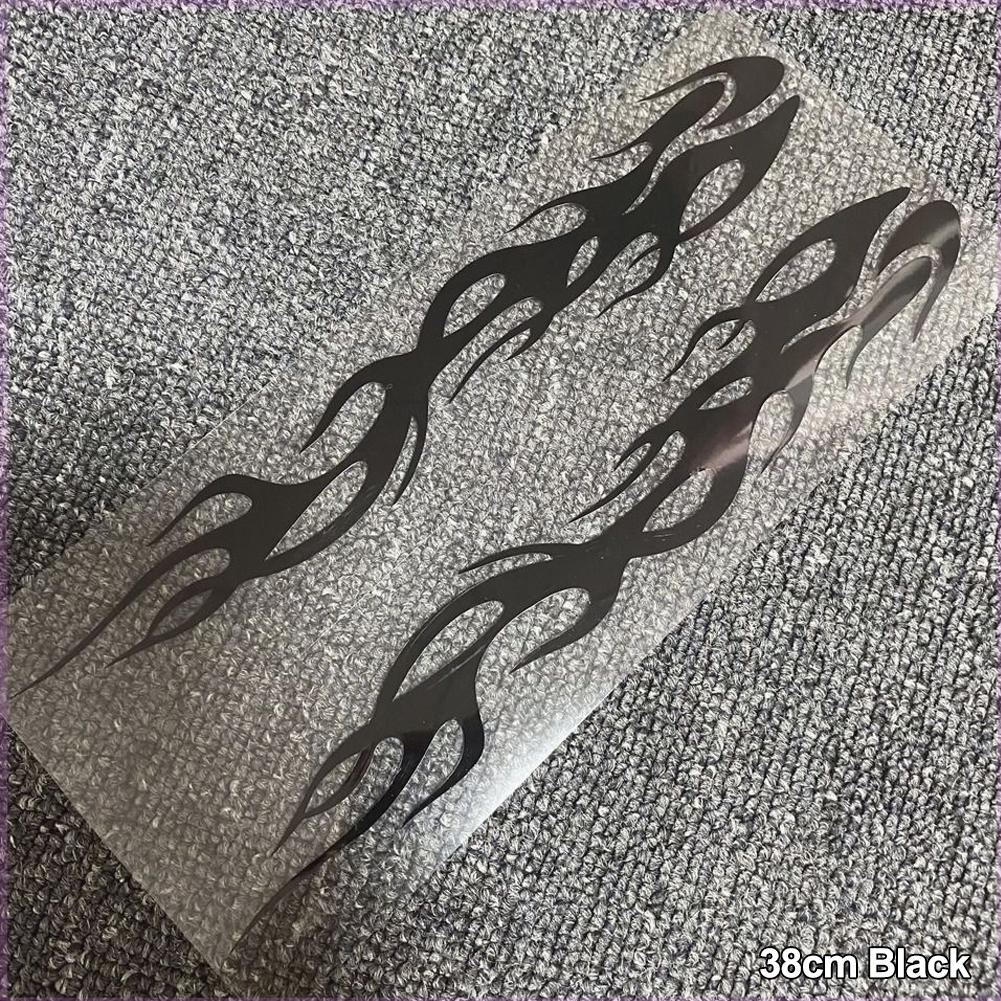 2 Stück Reflektierender Auto Motorrad Aufkleber Flammen Abziehbild Aufkleber Dekoration Abziehbilder Vinyl Wasserdicht 38cm von Joom DACH