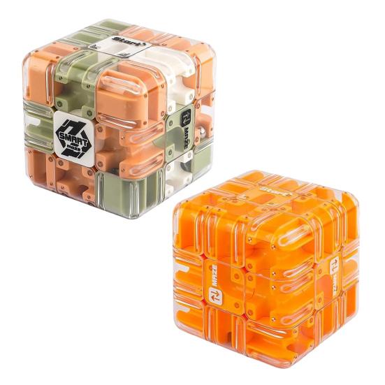 2 Stück Rollkugel Labyrinth Würfel Kinder Denkspiel 3D Puzzle Labyrinth Würfel Kleinkinder Stressabbau Logisches Denken Training Perlen Labyrinth Lernspielzeug von Joom DACH