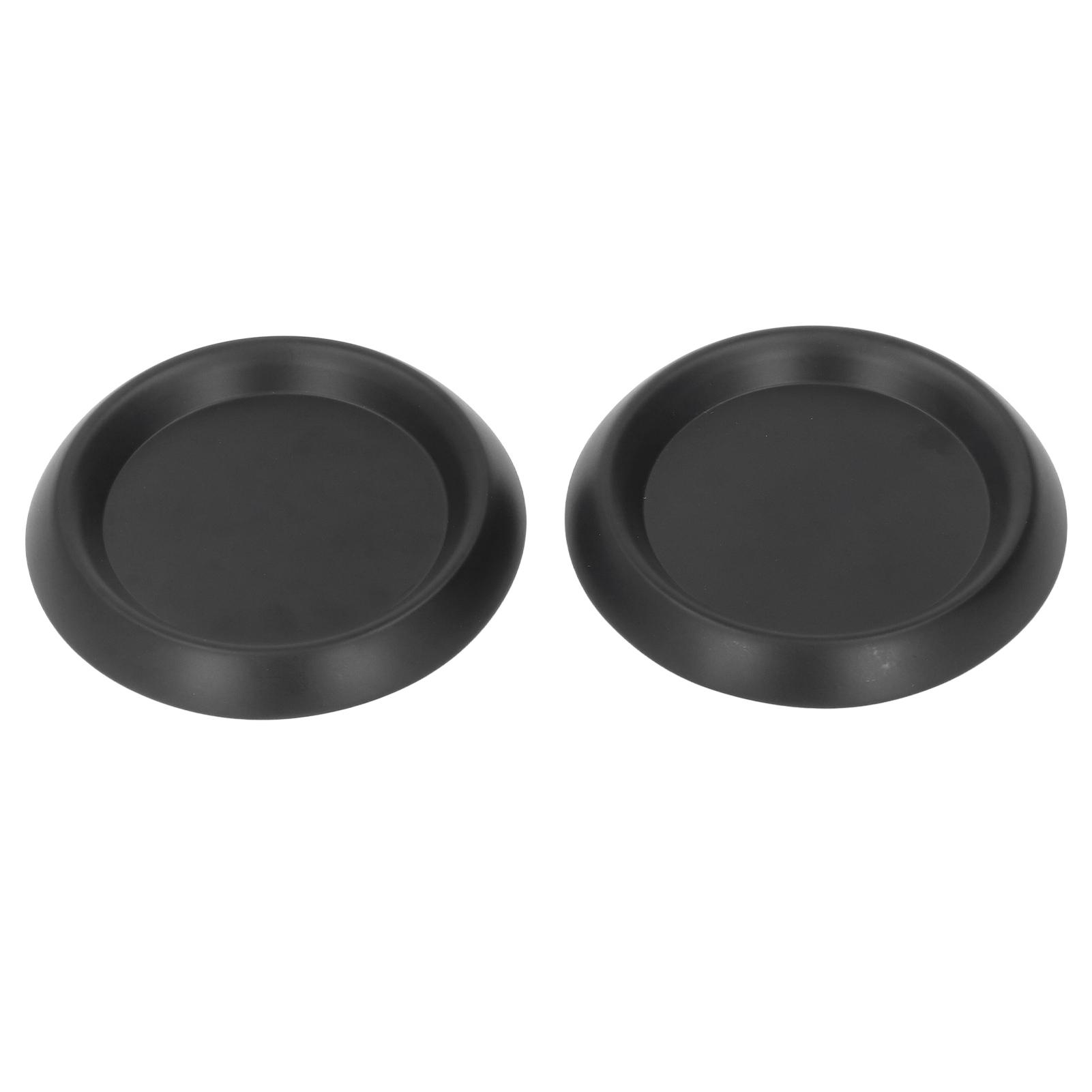 2 Stück Säulenkerzenhalter Schwarz Matt Eisen Metall Säulenleuchter Runde Scheibe Aromatherapie Kerze von Joom DACH