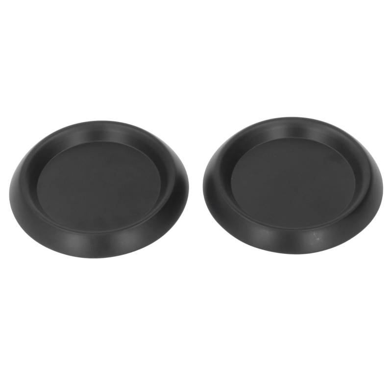 2 Stück Säulenkerzenhalter Schwarz Matt Eisen Metall Säulenleuchter Runde Scheibe Aromatherapie Kerze von Joom DACH