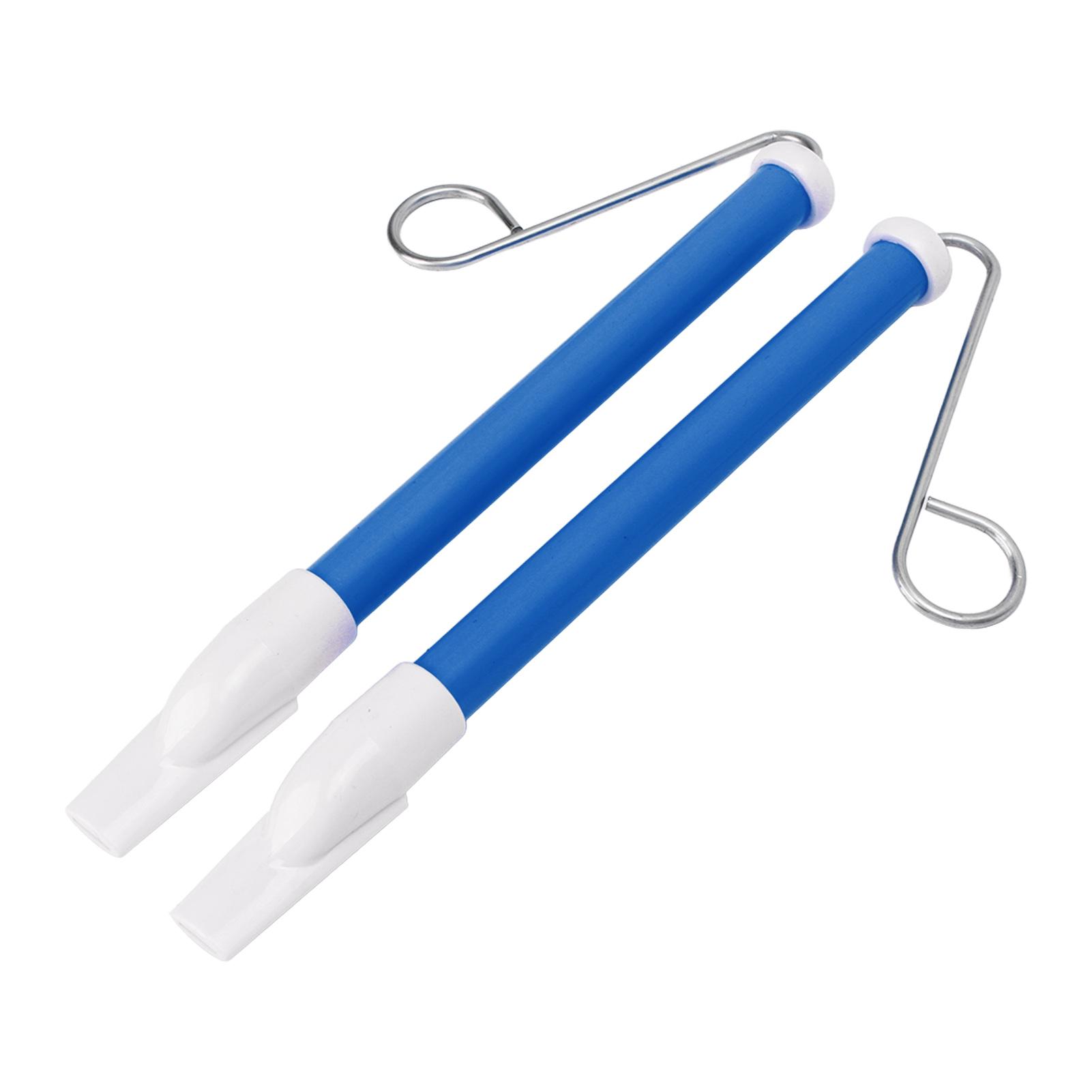 2 Stück Schiebpfeife ABS Metall Sicher und Einfach zu Spielen Schöne Farbe Kinder Musikinstrument Blau blau von Joom DACH