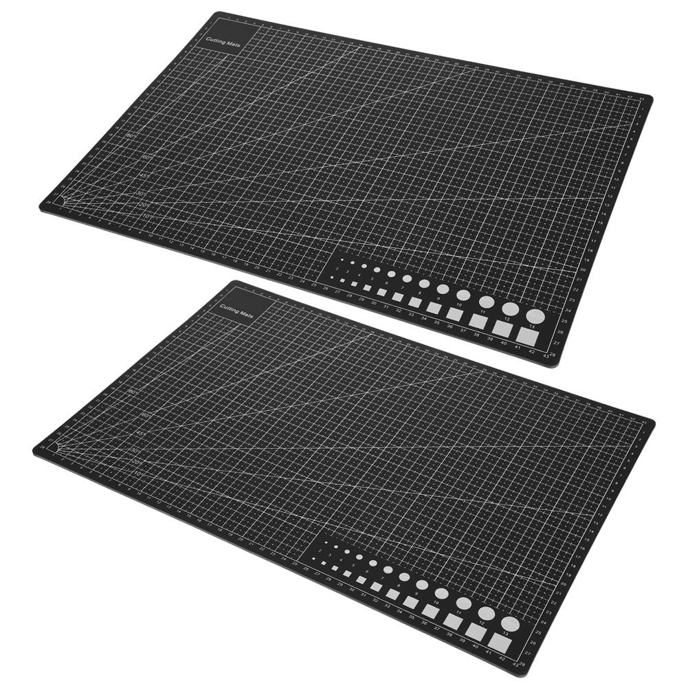 2 Stück Schneidematte A3 Schwarz Modell Schneideunterlage Papier Gummi Stempel Gravur Skalenbrett von Joom DACH