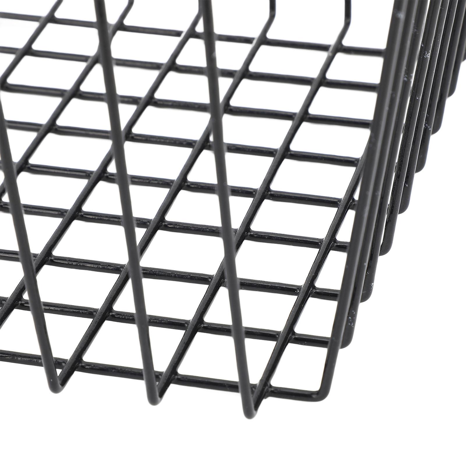 2 Stück Tiefkühltruhen-Organizer-Behälter Tiefer Korb Stapelbares Aufbewahrungsregal Metalldraht Schwarz L70cm X B30cm L70cm X W30cm X H27cm(8.5cm Handle) von Joom DACH