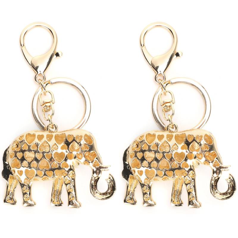 2 Stück Tier Muster Legierung Schlüsselanhänger Niedlich Stilvoll Schlüsselanhänger Mädchen Taschen Dekoration Geschenk Spielzeug von Joom DACH