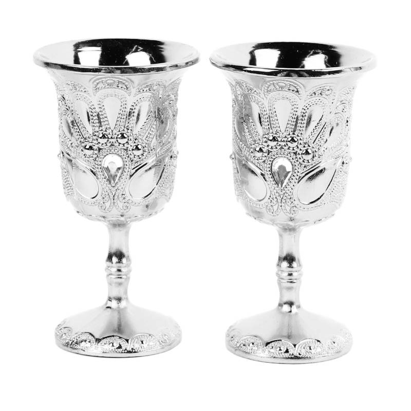2 Stück Vintage Cocktailglas Exquisit Leichter Luxus Bruchfestigkeit Retro Metall Weinglas für von Joom DACH