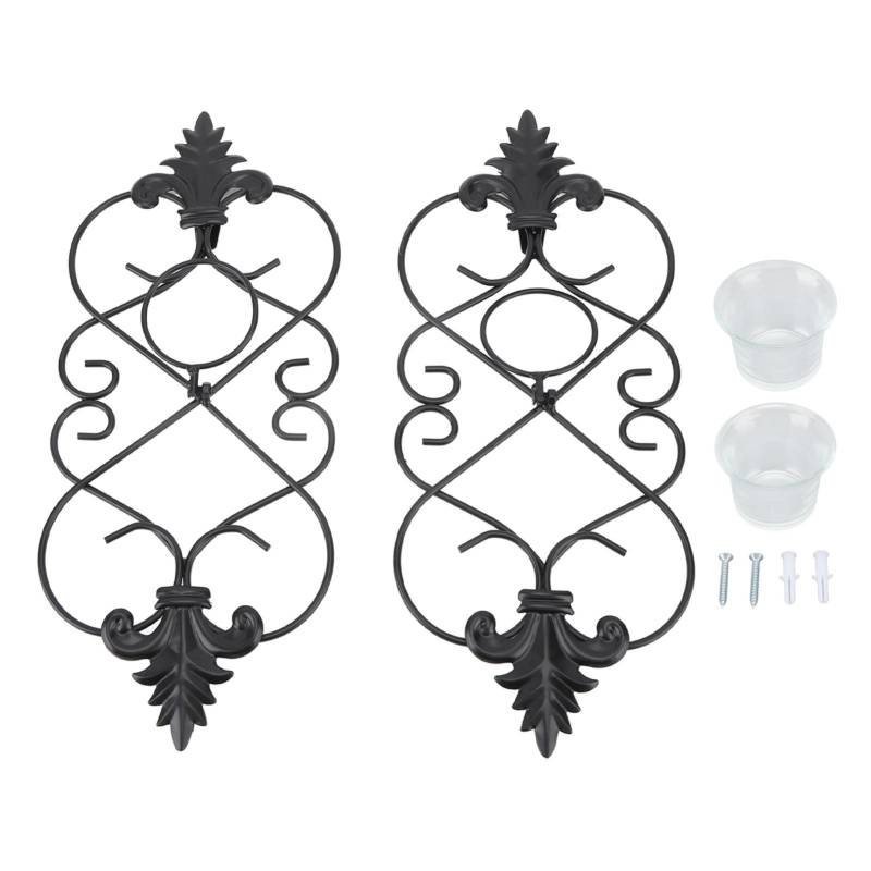 2 Stück Wandhängende Kerzenhalter Eisen Hängende Wandkerzenhalter für Heimdekoration Hochzeiten von Joom DACH