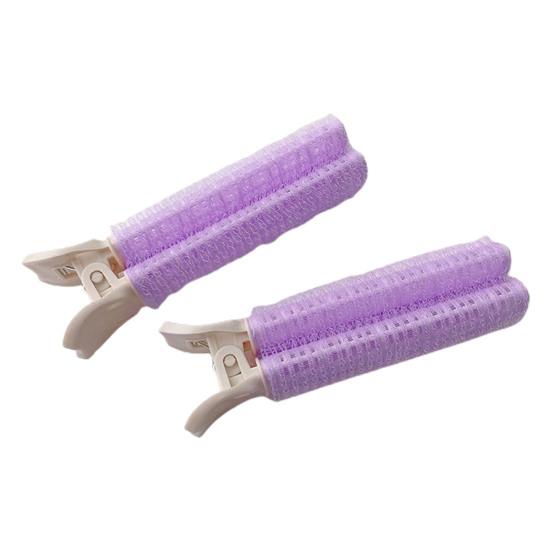 2 Stück gute hitzefreie Erhöhung des Haarvolumens, klebrige DIY geschwollene, nicht elektrische Lockenwickler, Styling-Werkzeug, Wurzelklammern 2pcs violett von Joom DACH