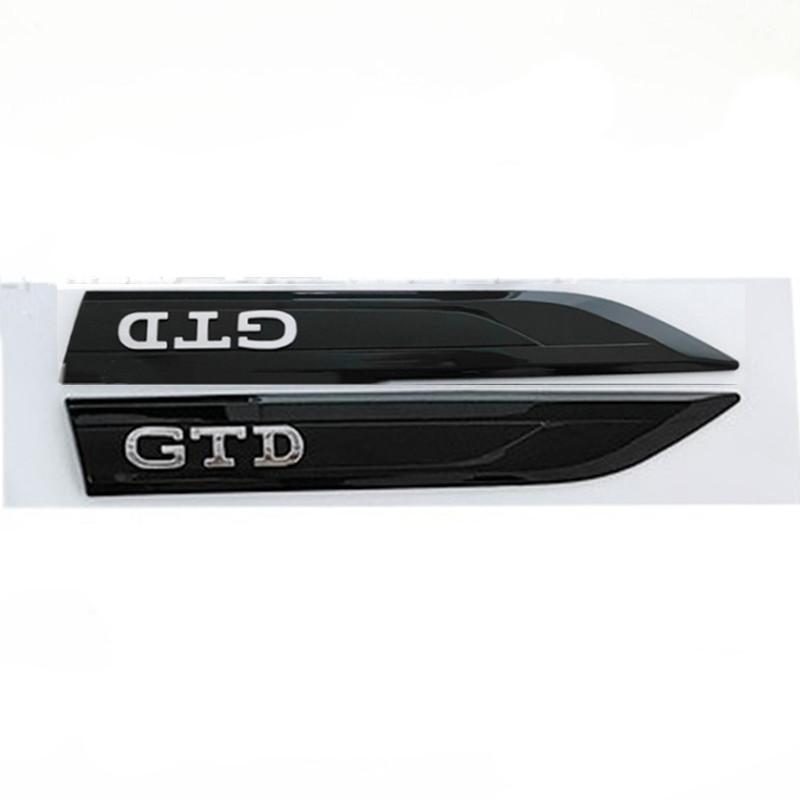 2 Stück x ABS GTD GTI Logo Auto Seitenkotflügel Abzeichen Emblem Aufkleber Aufkleber für G-olf Polo Jetta Passat Tiguan Scirocco GTD silber/schwarz 2 Stück x ABS GTD GTI Logo Auto Seitenkotflügel Abzeichen Emblem Aufkleber Aufkleber für G-olf Polo Jetta Passat Tiguan Scirocco GTD silber/schwarz von Joom DACH