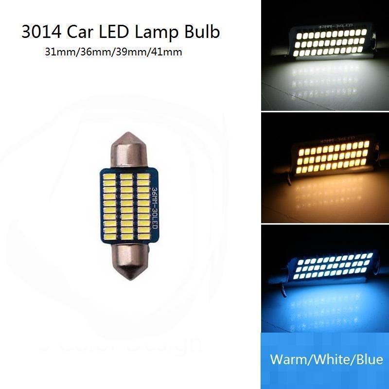 2 Stücke/1 Stücke 36smd Auto LED Glühbirne 31/36/39/41mm Canbus Obvious Indoor ball Leselampe 3014 Patch 36mm von Joom DACH