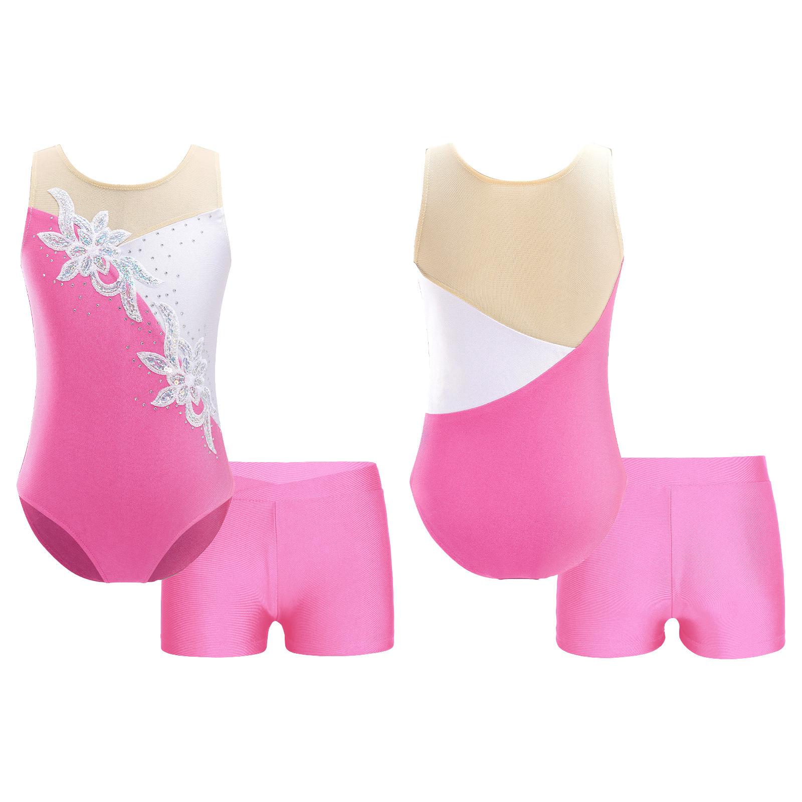 2 Stücke Kinder Mädchen Ärmellose Patchwork Stil Gymnastik Trikots Ballett Tanz Body Unitards mit Shorts 13-14 Years rosa 2 Stücke Kinder Mädchen Ärmellose Patchwork Stil Gymnastik Trikots Ballett Tanz Body Unitards mit Shorts 13-14 Years rosa von Joom DACH