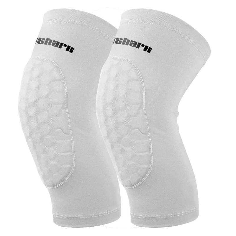2 Stücke Kinder Teens Erwachsene Basketball Knieschützer Laufen Radfahren Kniepolster Fußball Knieorthese Unterstützung Schutz Wadenmanschetten M weiß von Joom DACH