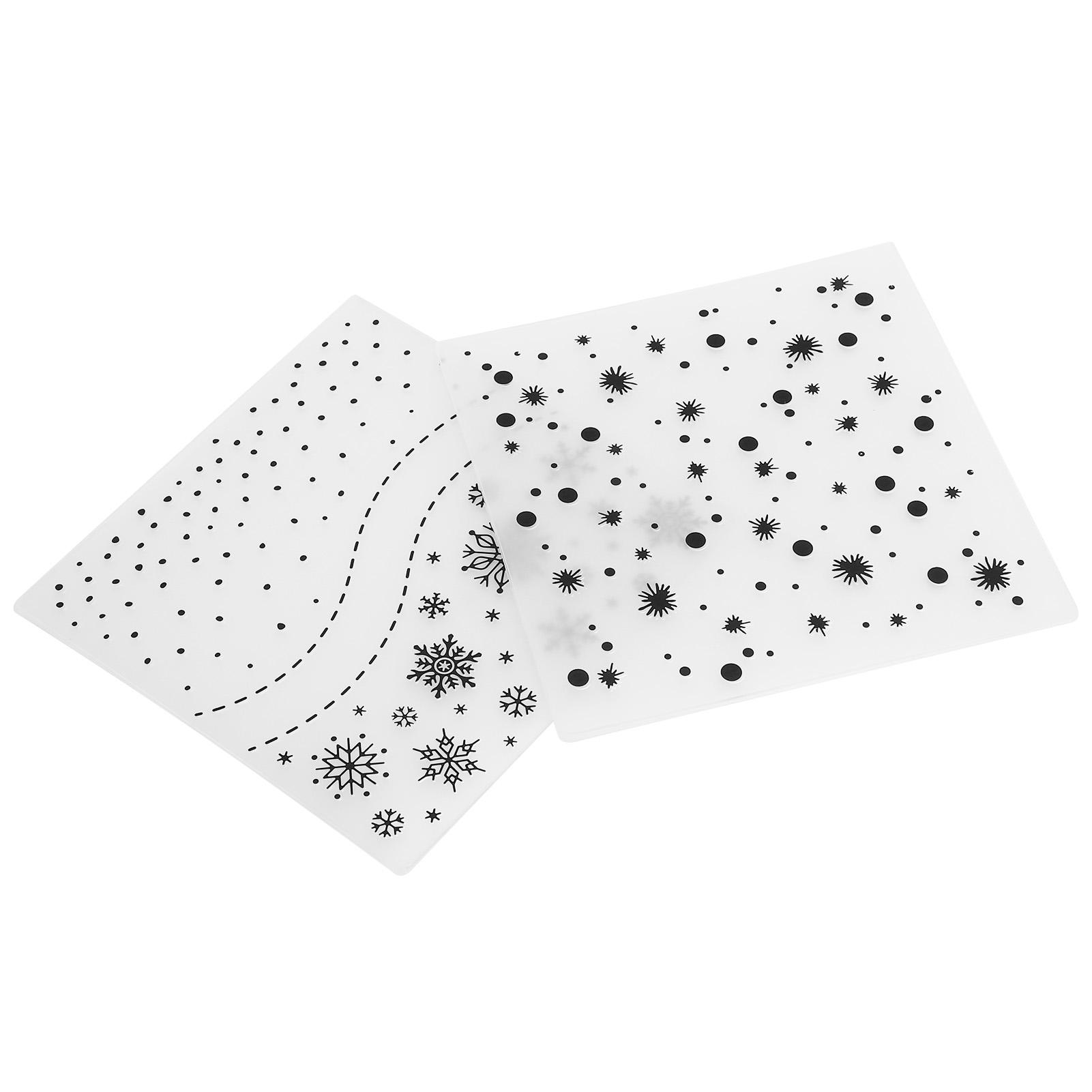 2 Stücke Kunststoff Prägeordner DIY Karte Machen Papier Handwerk Werkzeug Scrapbooking Geprägte Vorlage von Joom DACH