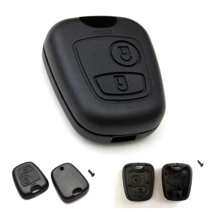 2 KNÖPFE SCHLÜSSEL FERNBEDIENUNG GEHÄUSE FOB ABDECKUNG FÜR PEUGEOT 106 206 207 307 405 @fml von Joom DACH