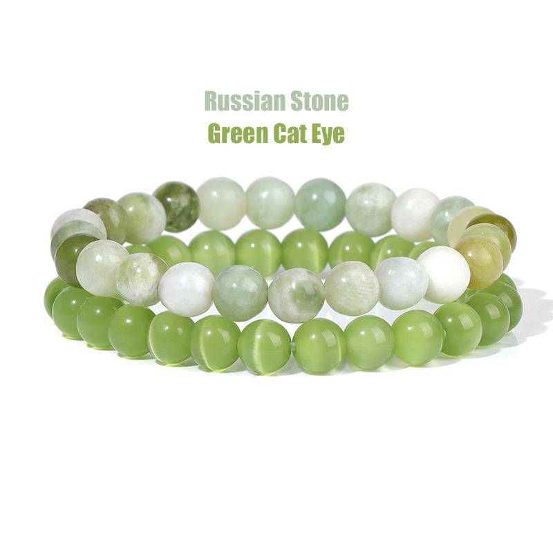 2 Teile/satz Armbänder Für Frauen Naturstein Armband Set Achate 8mm Perlen Armreif Türkis Kristall Armband Männer Schmuck Healing von Joom DACH