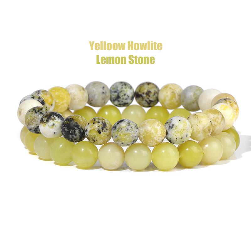 2 Teile/satz Armbänder Für Frauen Naturstein Armband Set Achate 8mm Perlen Armreif Türkis Kristall Armband Männer Schmuck Healing von Joom DACH