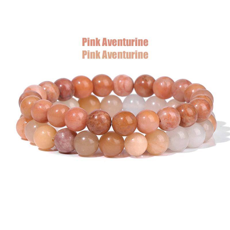 2 Teile/satz Armbänder Für Frauen Naturstein Armband Set Achate 8mm Perlen Armreif Türkis Kristall Armband Männer Schmuck Healing von Joom DACH