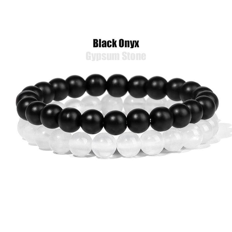 2 Teile/satz Armbänder Für Frauen Naturstein Armband Set Achate 8mm Perlen Armreif Türkis Kristall Armband Männer Schmuck Healing von Joom DACH