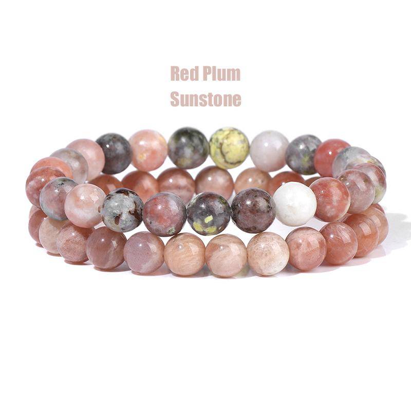 2 Teile/satz Armbänder Für Frauen Naturstein Armband Set Achate 8mm Perlen Armreif Türkis Kristall Armband Männer Schmuck Healing von Joom DACH