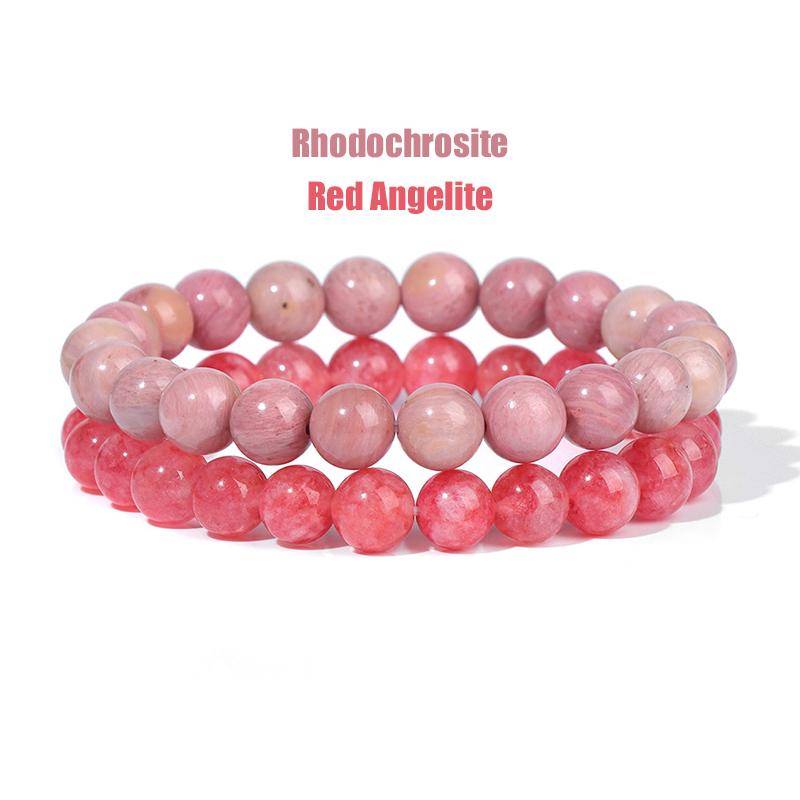 2 Teile/satz Armbänder Für Frauen Naturstein Armband Set Achate 8mm Perlen Armreif Türkis Kristall Armband Männer Schmuck Healing von Joom DACH