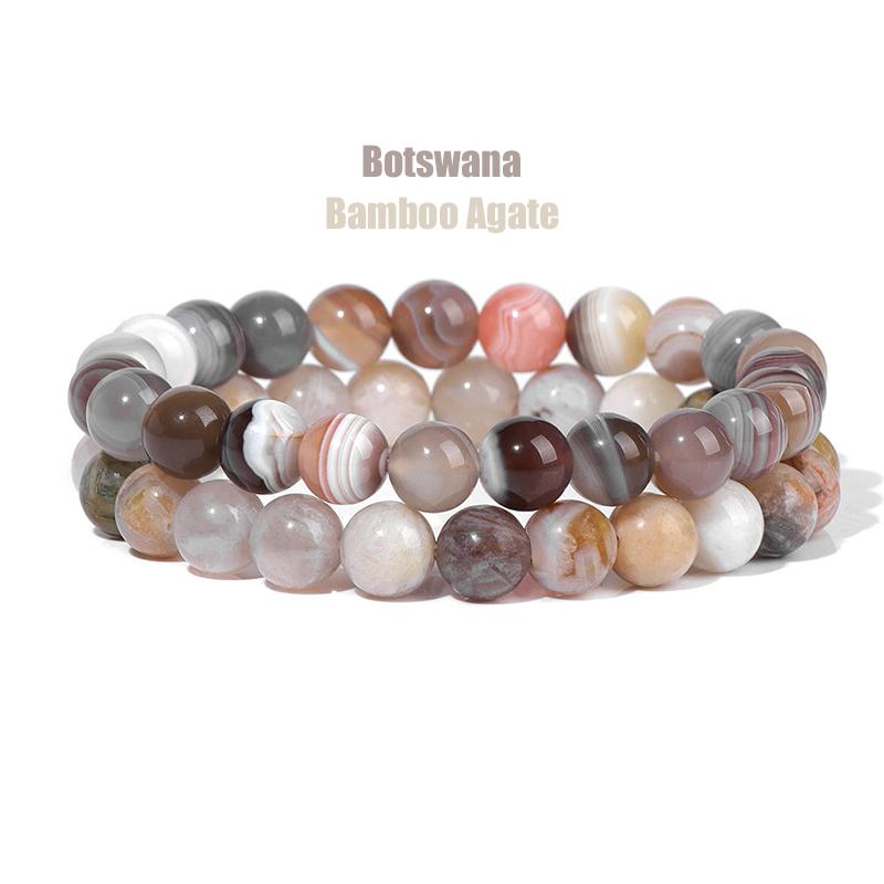 2 Teile/satz Armbänder Für Frauen Naturstein Armband Set Achate 8mm Perlen Armreif Türkis Kristall Armband Männer Schmuck Healing von Joom DACH