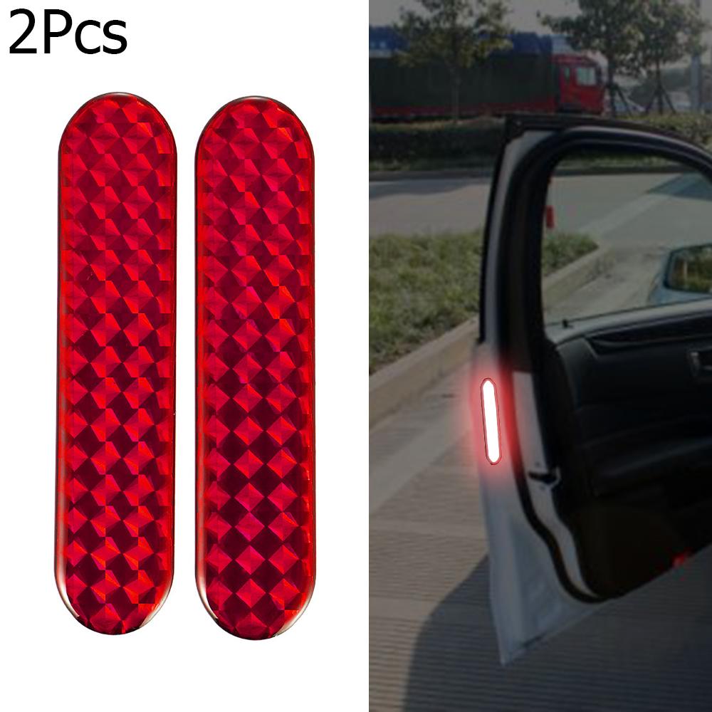 2 Teile/satz Auto Reflektierende Aufkleber Warnband Reflektierende Streifen Sicherheit Mark Auto Zubehör 2pcs/Set rot von Joom DACH