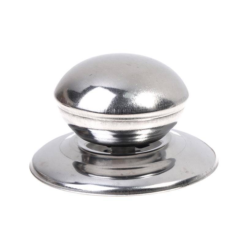 2 Teile/satz Edelstahl Austauschbare Abdeckung Taste Pan Topf Glas Deckel Abdeckung Griff silber von Joom DACH