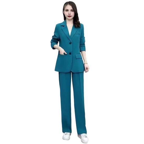 2 Teile/satz Frauen Mantel Hosen Set Revers Einzigen Knopf Mittellange Strickjacke Langarm Jacke Breites Bein Hohe Taille Gerade Hose Dame Formale 5XL see-blaue 2 Teile/satz Frauen Mantel Hosen Set Revers Einzigen Knopf Mittellange Strickjacke Langarm Jacke Breites Bein Hohe Taille Gerade Hose Dame Formale 5XL see-blaue von Joom DACH