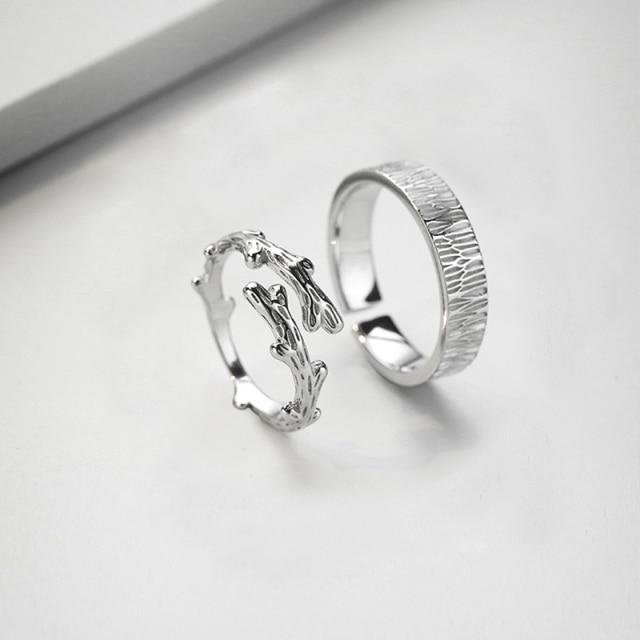 2 Teile/satz Liebe Herz Elektrokardiogramm Paar Ringe Für Frauen Männer Liebhaber Hochzeit Versprechen Valentinstag Jahrestag Schmuck Geschenk Resizable von Joom DACH