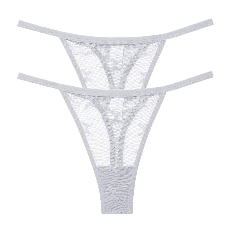2 Teile/satz Mesh Transparent Tanga Frauen Höschen Unterwäsche Frauen Nahtlose G-String Weibliche Unterhose Dessous Dessous S-XL S von Joom DACH
