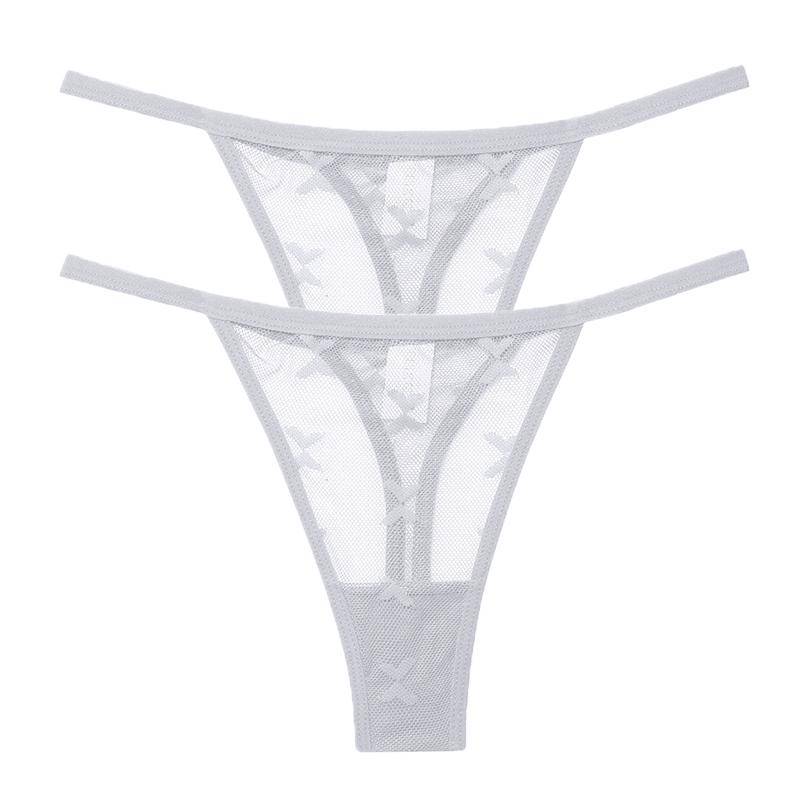 2 Teile/satz Mesh Transparent Tanga Frauen Höschen Unterwäsche Frauen Nahtlose G-String Weibliche Unterhose Dessous Dessous S-XL S von Joom DACH