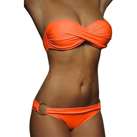 2 Teile/satz Sommer Bikini Einfarbig Push Up Liebsten Einfache Frauen Badeanzug für Strand XL orange 2 Teile/satz Sommer Bikini Einfarbig Push Up Liebsten Einfache Frauen Badeanzug für Strand XL orange von Joom DACH