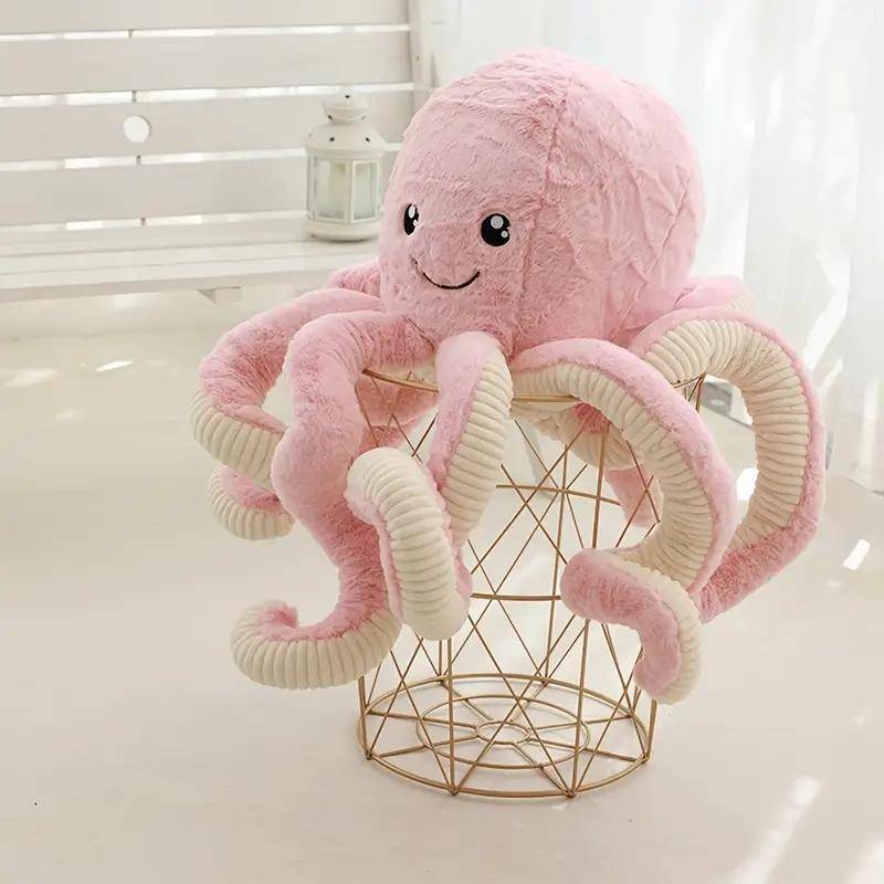 2 größen Schöne Simulation Octopus Anhänger Plüsch Spielzeug Weiche Stofftier Kawaii Octopus Puppen Wohnaccessoires Nette Puppe Kinder 18cm von Joom DACH